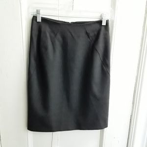 Theory Women's Gray wool blend pencil skirt